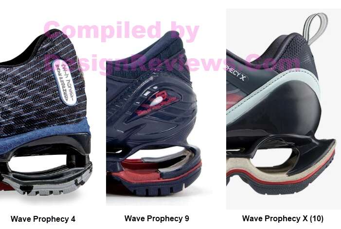 Wave Prophecy Heel Design Changes