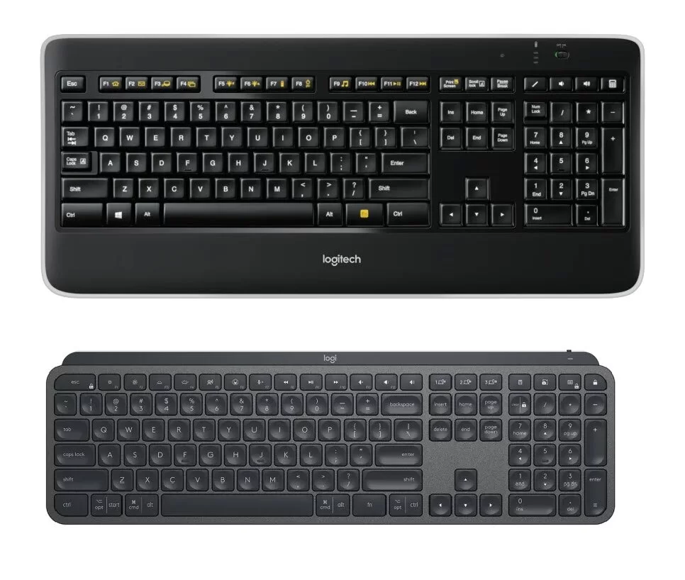 Fysik Forblive klinge Logitech Wireless K800 Vs MX Keys Keyboard - Design Reviews
